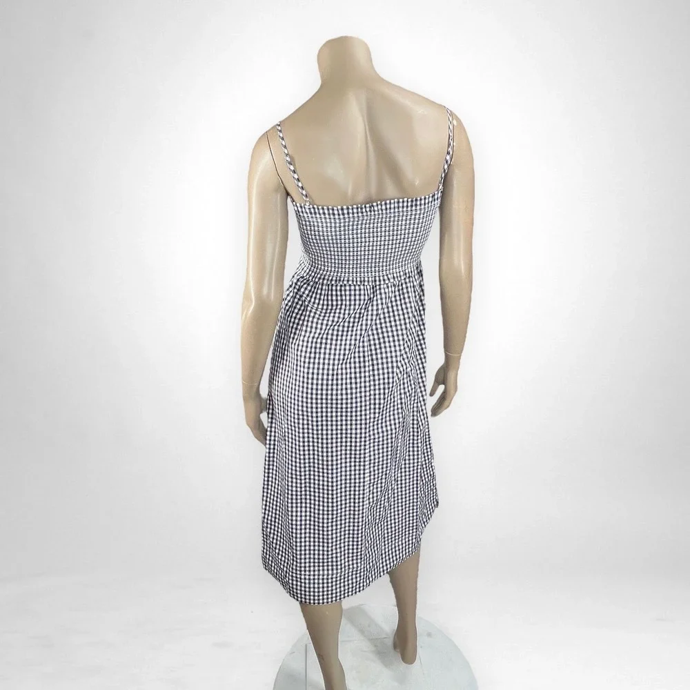 J.‎ CREW Smocked Cotton Poplin Dress in Gingham XXS